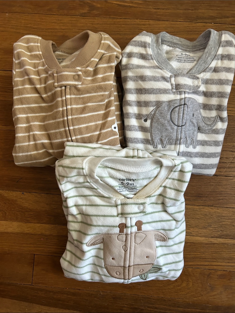 Carter’s Fleece Long Sleeve Sleep Sack Bundle 6-9M